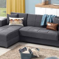 Divano letto/contenitore angolare Sani imbottito