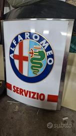 Insegna Luminosa Vintage Servizio Alfa Romeo
