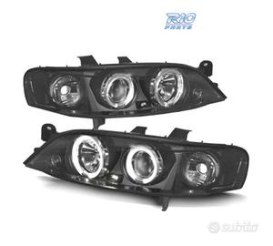FARI PER OPEL VECTRA B 99-02 ANGEL EYES FONDO NERO