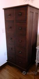 CASSETTIERA ETNICA IN PREGIATO LEGNO