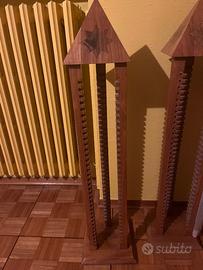 Colonnine porta cd in legno