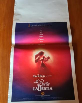 la bella e la bestia Disney - locandina prima ediz