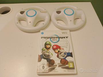 Mario kart+ 2 volanti  gioco per Nintendo Wii comp