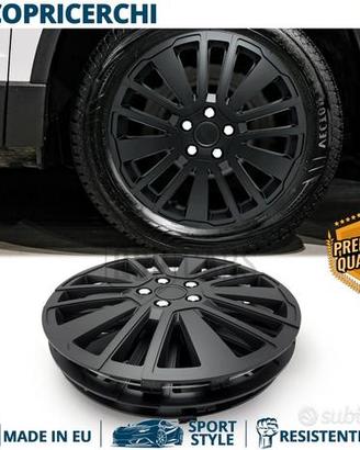 Copricerchi per VOLKSWAGEN 16'' NERE con 15 Razze
