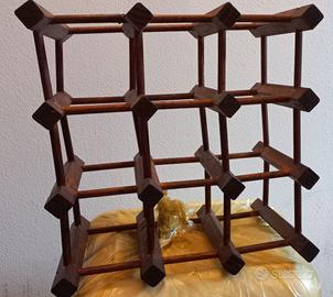 portabottiglie in legno