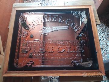 Specchio vintage Samuel Colt Pistols 