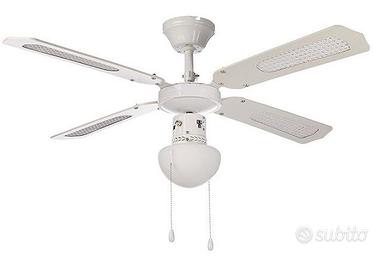 Ventilatore da soffitto bianco 107 cm - Elettrodomestici In vendita a Milano