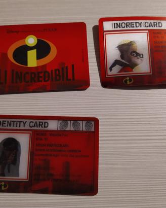 INCREDICARD identity card 3D olografiche Gli Incr