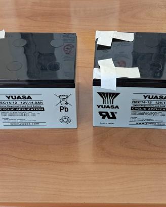 Batterie ricaricabili yuasa REC14-12 (12V/14.0 Ah)
