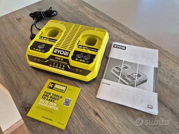 Caricatore Caricabatteria doppio Ryobi 18v Nuovo