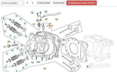 Comando a termistore Aprilia Scarabeo 125 82622R