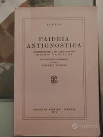 PLOTINO - CILENTO, Paideia antignostica