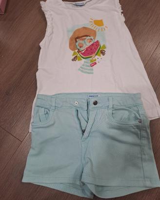 completino Mayoral maglietta e pantaloncino