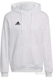 Felpa Adidas con cappuccio bianca