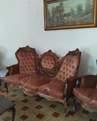 Divano antico in alcantara 