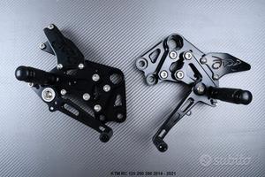 Pedane arretrate KTM RC 125 250 390 2014 - 2021