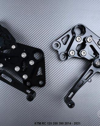 Pedane arretrate KTM RC 125 250 390 2014 - 2021