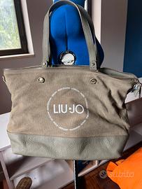 Borsa Tote Liu-Jo ecopelle e stoffa  come Nuova