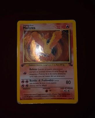 Moltres 12/62 Holo 1ª Edizione Pokémon Fossil 