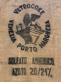 Tela di juta Vetrocoke di Porto Marghera