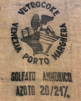 Tela di juta Vetrocoke di Porto Marghera