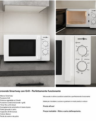 Microonde Smartway con Grill