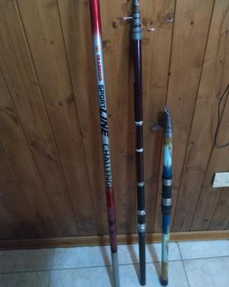 tre canne in buone condizioni,leggere bene.