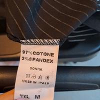 gonna a righe con volant di tulle, nuova.