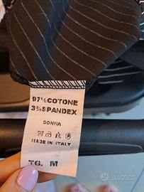 gonna a righe con volant di tulle, nuova.