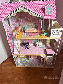 Grande casa delle bambole KidKraft in legno con mo