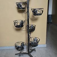 portavasi in ferro battuto