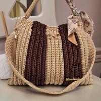 Borsa all'uncinetto crochet bag 3 colori Handmade