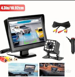 kit completo telecamera/schermo auto, nuovo