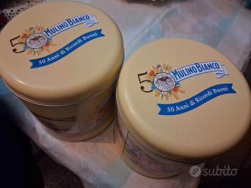 2 latte biscottiera 50 anni, MULINO BIANCO