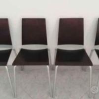 4 SEDIE IN LEGNO COLOR WENGHE SPICE YCAMI 