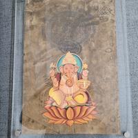 Miniatura Indiana di Ganesha su carta del 1900 