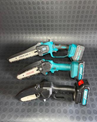 Mini motosega da potatura a batteria