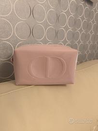 Borsello makeup/porta oggetti rosa cipria vernice