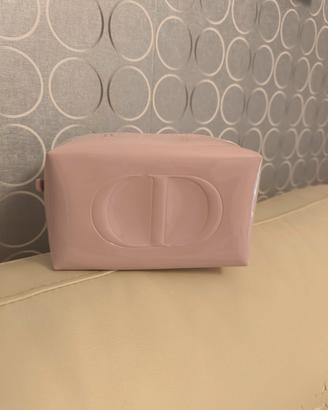 Borsello makeup/porta oggetti rosa cipria vernice