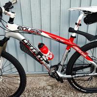 MTB Carraro Equipe SL in carbonio + rullo per casa