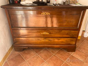 Como Cassettone Antico Primo 800 Intarsiato Marche