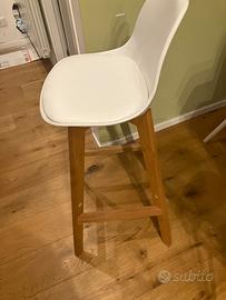 Coppia sgabelli stile scandinavo