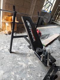Panca Piana JK + Bilanciere e manubri - Home Gym