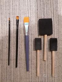 tre Pennelli Arte Nuovi + Pennelli Spugna