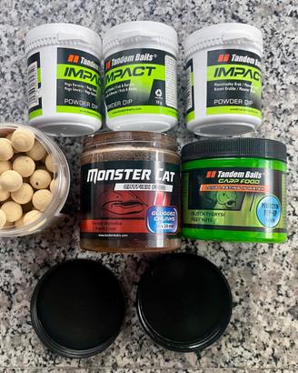 Pesca Boiies  Pop Up + Catfish boilies + Dip Polve