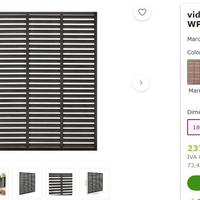 recinzione a persiana in  WPC, PVC