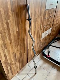 Bilanciere EZ ondulato 120cm + fermi Decathlon