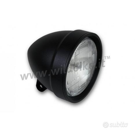 Faro fanale anteriore omologato nero drag da 145 m