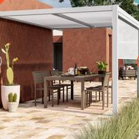 Pergola 3,6x3 metri bianca