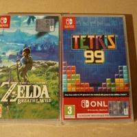 Zelda Breath of the Wild Tetris 99 Nintendo Switch